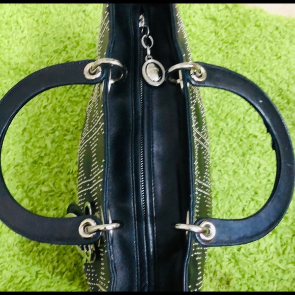 CHRISTIAN DIOR STUNNING Black With Silver Studded & Hardware - Picture 5 of 8